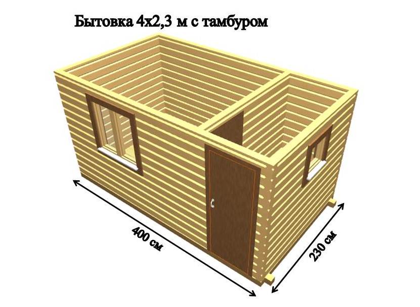 Бытовка 4 на 4 Бытовка 4 на 4