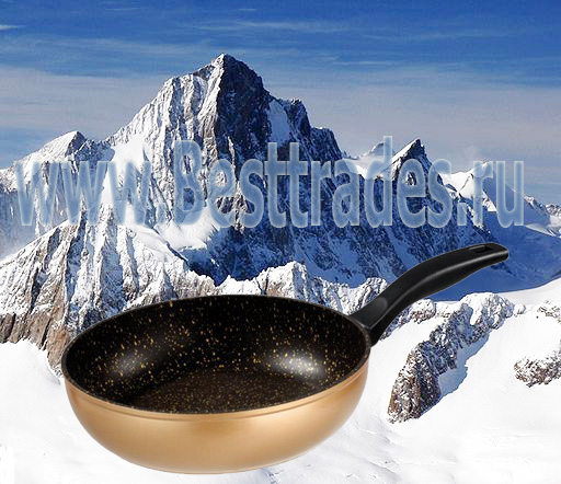 купить Stoneline посуду с каменным покрытием wx10029 Сковорода диаметр-28см "золотая"