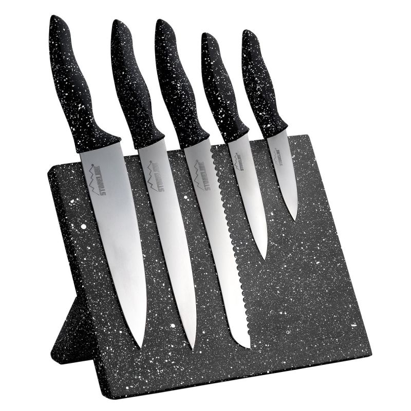  wx14140 Stoneline Набор ножей на магнитной доске (6 предметов)
